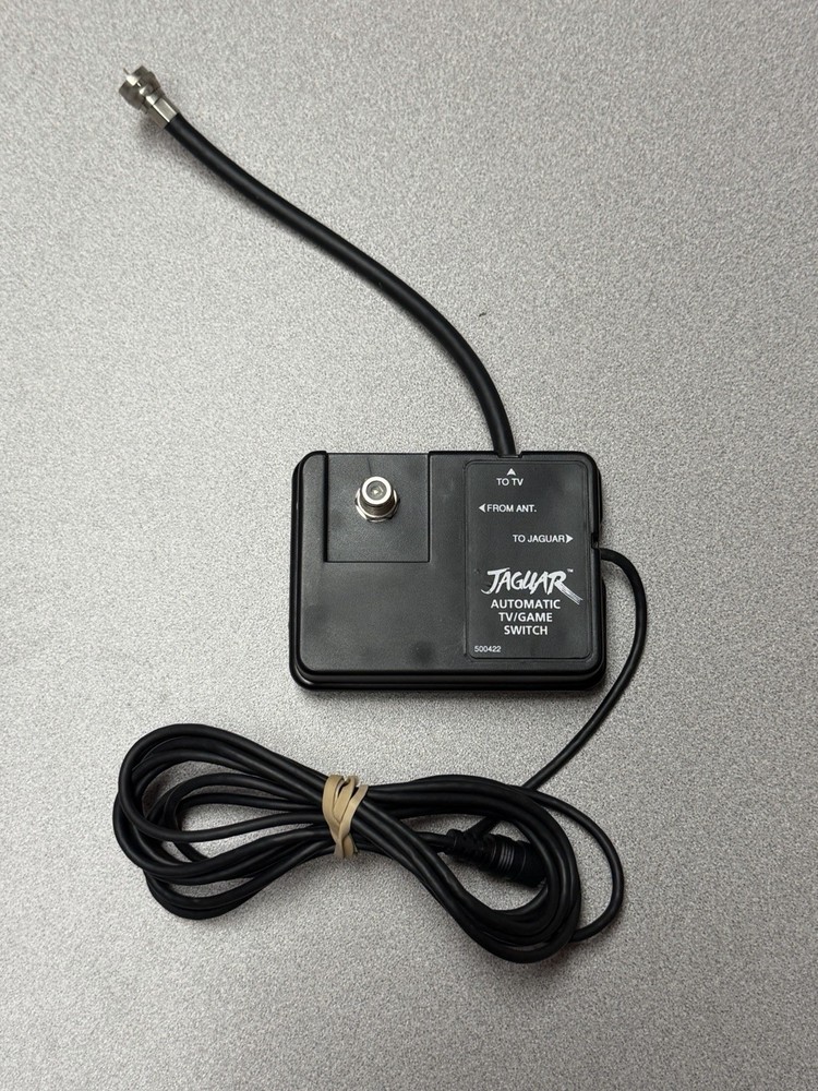 Atari Jaguar Automatic TV/Game RF Switch Box Adapter 500422 OEM Authentic