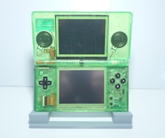 Nintendo DS Lite Transparent Clear Green & Black Handheld System with Charger