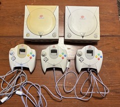 Sega Dreamcast x2 and Controllers x3