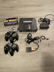 Nintendo 64 Console Bundle w/ Controllers & Mario Kart 64