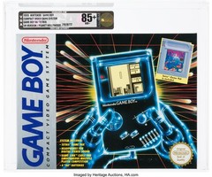 1995 VGA 85+ Sealed Nintendo Game Boy w/ Tetris UK PLANET HOLLYWOOD EDITION