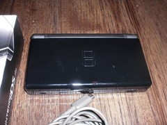 Nintendo DS Lite Crimson Red Black Console System COMPLETE CIB Box Insert SERIAL