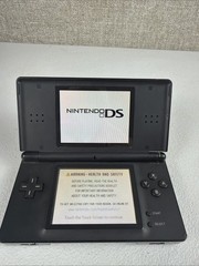 Nintendo DS Lite Onyx Black USG-001 Console Only No Charger Or Stylus Tested
