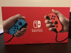 Nintendo Switch 32GB Gray Console with Neon Red and Neon Blue Joy-Con