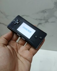 Nintendo Game Boy Micro Handheld Console Black OXY-001 With 6 Authentic Games