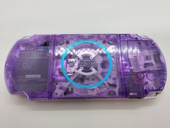 Sony PSP-3000 Playstation Portable Handheld Console Clear Purple Shell Custom