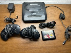 Sega Genesis Model 2 Mk1631 Console System Bundle Cords Game 2 Controllers Read