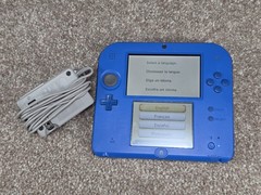 Nintendo 2DS Electric Blue Console w/ OEM Charger Tested Works No Stylus