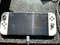 Nintendo Switch White Console with Base Accessories Excellent