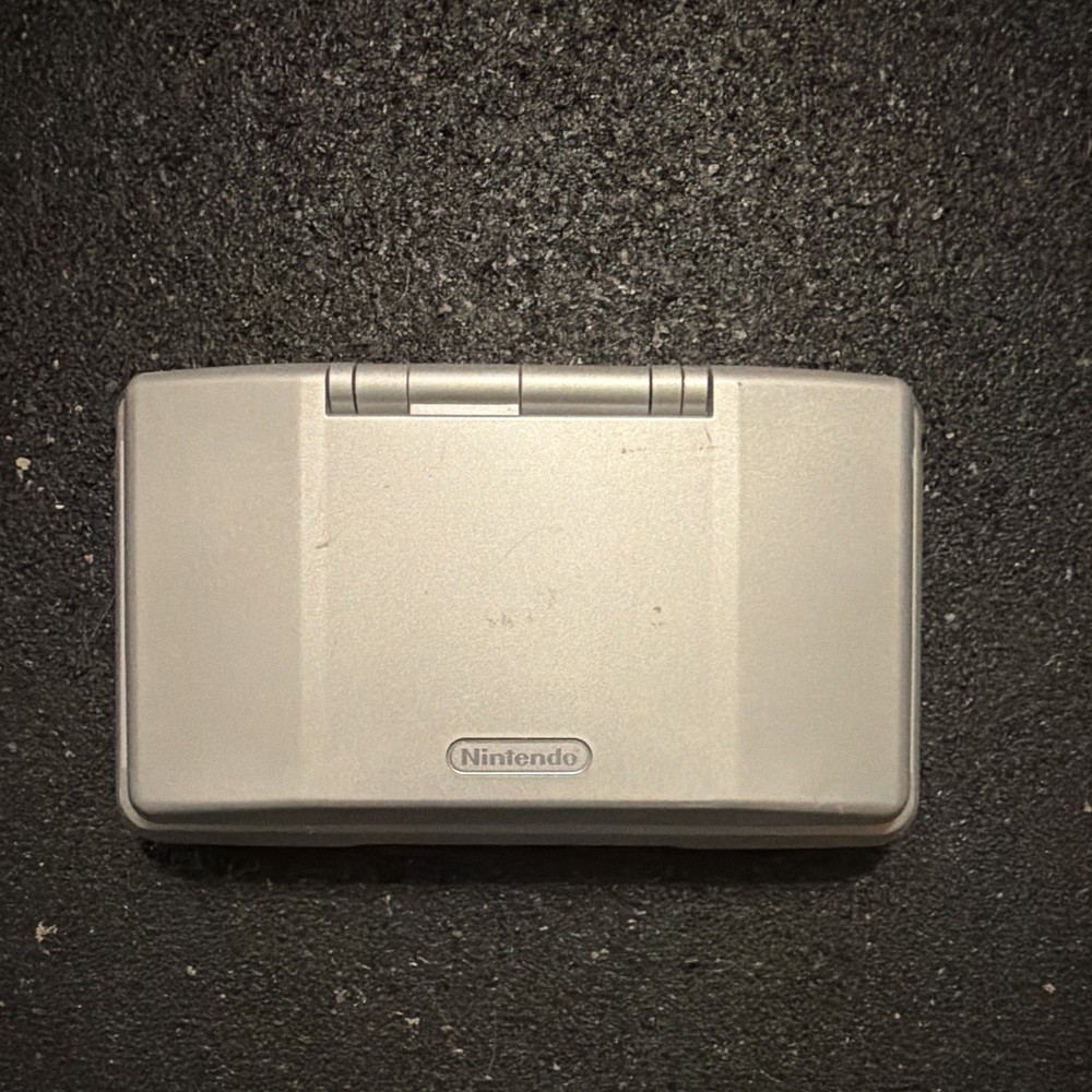 Nintendo Nintendo DS Silver/Black Handheld Console w/ AC Adapter, Headphone Jack