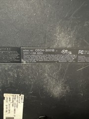 Sony PS3 PlayStation 3 Gaming Console CECH-3001B, READ! NO HDD, UNTESTED & UGLY