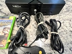 OG Xbox Console Bundle:Controller,Cables Cords Game Upgraded Read!