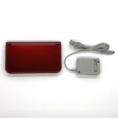 New Nintendo 3DS LL XL Console Dual IPS Metallic Red w/ Charger Excellent+