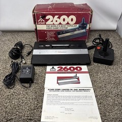 Atari 2600 Junior Game System Console tested boxed complete by Atari CIB NTSC