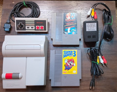 Nintendo NES Top Loader Console with A/V Mod & Recap – Super Mario Bros 1 & 3