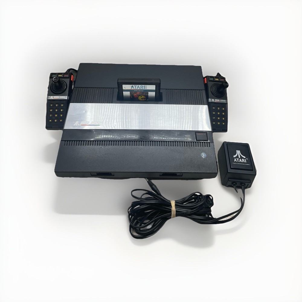 Atari 5200 Console Bundle Lot Tested With All Cables Controller And Game READ