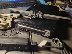 Nintendo Wii RVL-101 Black System with Cables and Controller TESTED