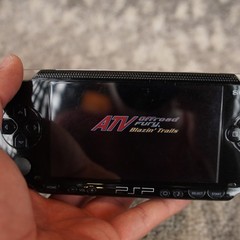 Sony PSP-1001 Handheld Console Black W/ Charger 32MB Stick New Battery Game Disc