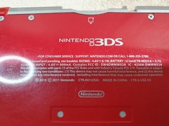 Nintendo 3DS Flame Red Handheld Console Bundle Animal Crossing New Leaf Charger