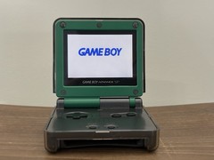 Nintendo Game Boy Advance SP AGS-101 Black Green | Tested Working |