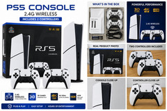 RS5 Wireless Game Console Bundle includes 2 Controllers 4K HD Gaming System