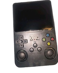 R36S Handheld Game Console Black Built-In Screen Dual Sticks USB Rechargeable