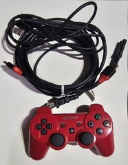 PlayStation 3 PS3 Super Slim Red God of War Console + 11 Games Restored In/Out