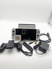 Nintendo Switch 64GB OLED White Console w/ Joy Con + Dock + Charger +HDMI