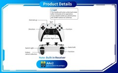 LONG THROW 1PC Controllers for game consoles 2.4GHz Wireless USB for PC Android