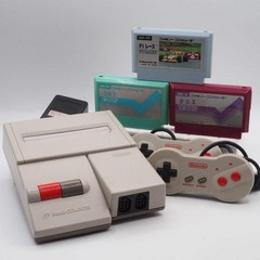Nintendo New Famicom Console System HVC-101 + Sports Classics Games SET Tested