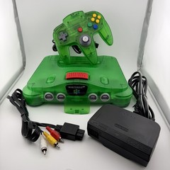 OEM Nintendo 64 Funtastic Jungle Green Console w/ Expansion Pack & Controller