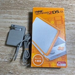 Nintendo New 2DS LL White Orange Console Near Mint Complete Tested JP 6473