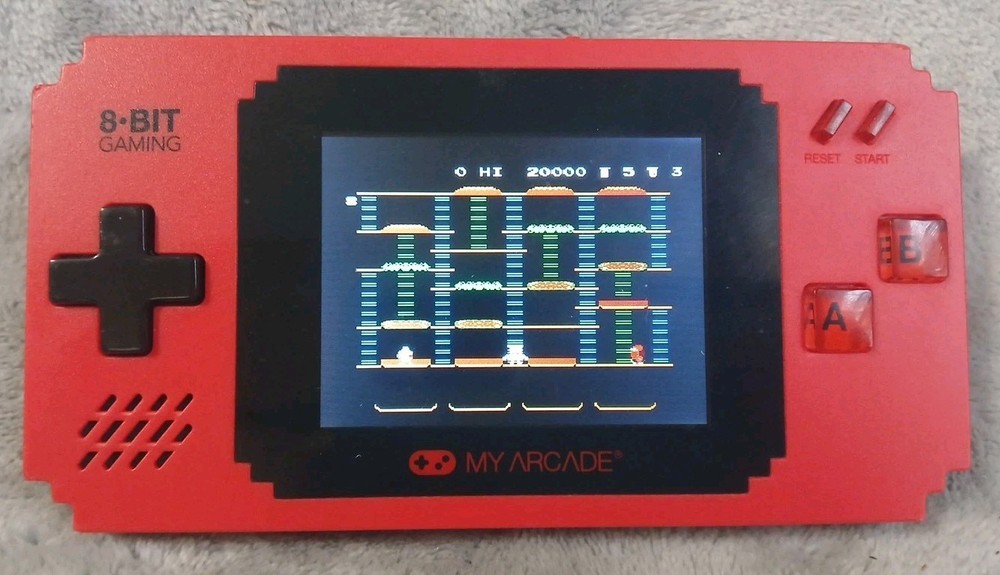 My Arcade 8 Bit Gaming Console 308 Arcade Games Works Pixel Player Retro READ