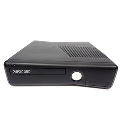 Microsoft Xbox 360 Slim 4GB Console Only Matte Black NO CORDS Tested & Works!