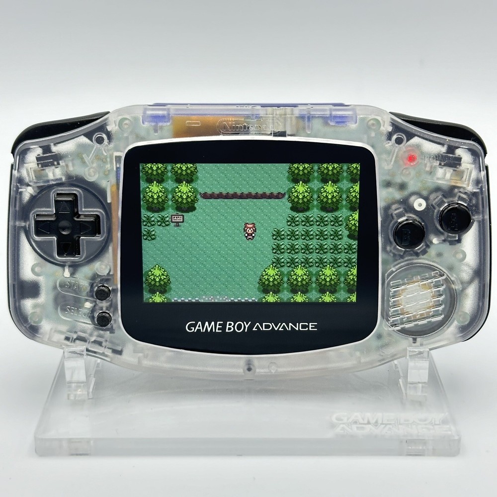 Nintendo Game Boy Advance GBA iPS V2 Backlight Backlit LCD Console Clear & Black
