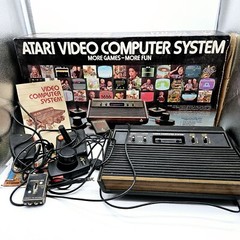 Atari 2600 CX2600A Video Game Console 1980 Paddle Instructions in Original Box
