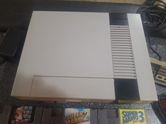 Original NES Nintendo Console Bundle With MARIO 1 2 3 TRILOGY Games TESTED