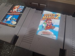 Original NES Nintendo Console Bundle With MARIO 1 2 3 TRILOGY Games TESTED