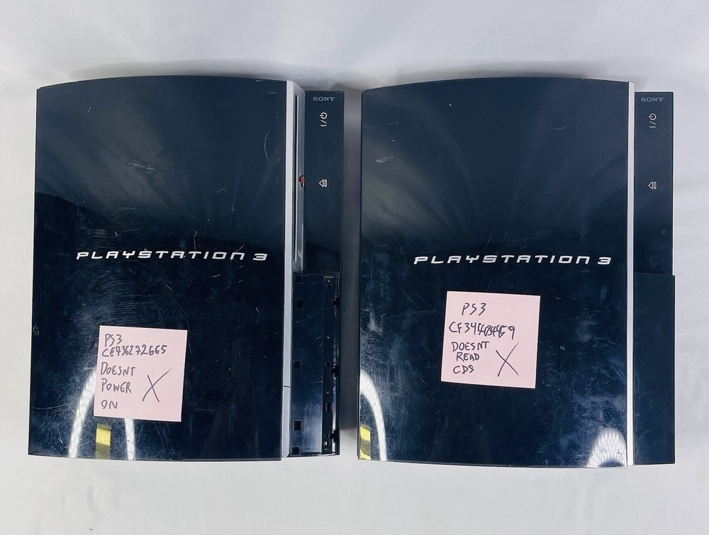 Sony PlayStation 3 CECHP01- CECHH01 Fat PS3 Black Console FOR PARTS ONLY