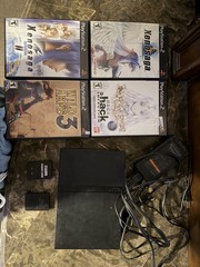 Sony PlayStation 2 Slim Console And Games CIB Xenosaga Wild arms Dot Hack