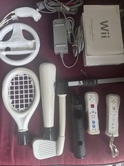 Nintendo Wii with Contollers and Accessories Tested Works