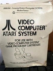 Atari 2600 Console System Cartridges Joy Sticks Manuals 22 Games Bundle LOT!