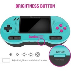 Hyperkin Supaboy Hyper Beach Portable SNES Super Nintendo Console 4.3in NTSC PAL
