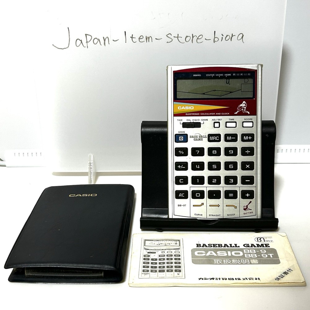 CASIO Baseball BB-9T Game Calculators 1982 Vintage Rare Item Japan