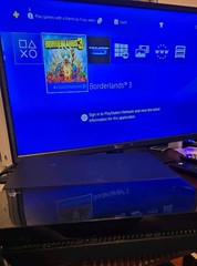 Sony PlayStation 4 PS4 Home Console Black w/ Power Cord HDMI Ethernet AUX (Read)