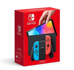 Nintendo Switch OLED Model (Neon Red & Neon Blue Joy-Con – Import with US Plug