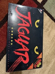 Atari Jaguar Video Game Console Black Red with Controller, Power Adapter, Box