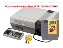 Nintendo Original NES-001 Console System All Hookups & Super Mario Bros. 3 Game