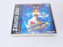 PC Engine CORE GRAFX console 3button + Street Fighter II” Case NTSC-J Tested