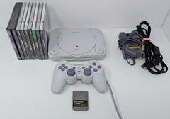 Sony PSOne PlayStation 1 PS1 Console Bundle w/ 8 Games – Tomb Raider III & More!